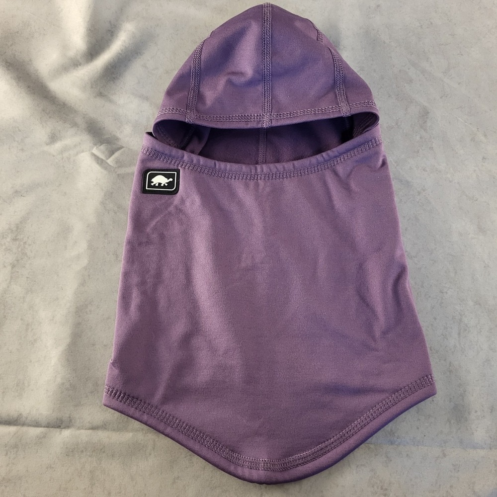 Women's Turtle Fur One Size Purple Balaklava Fleece-Lined Winter Face Ski Mask